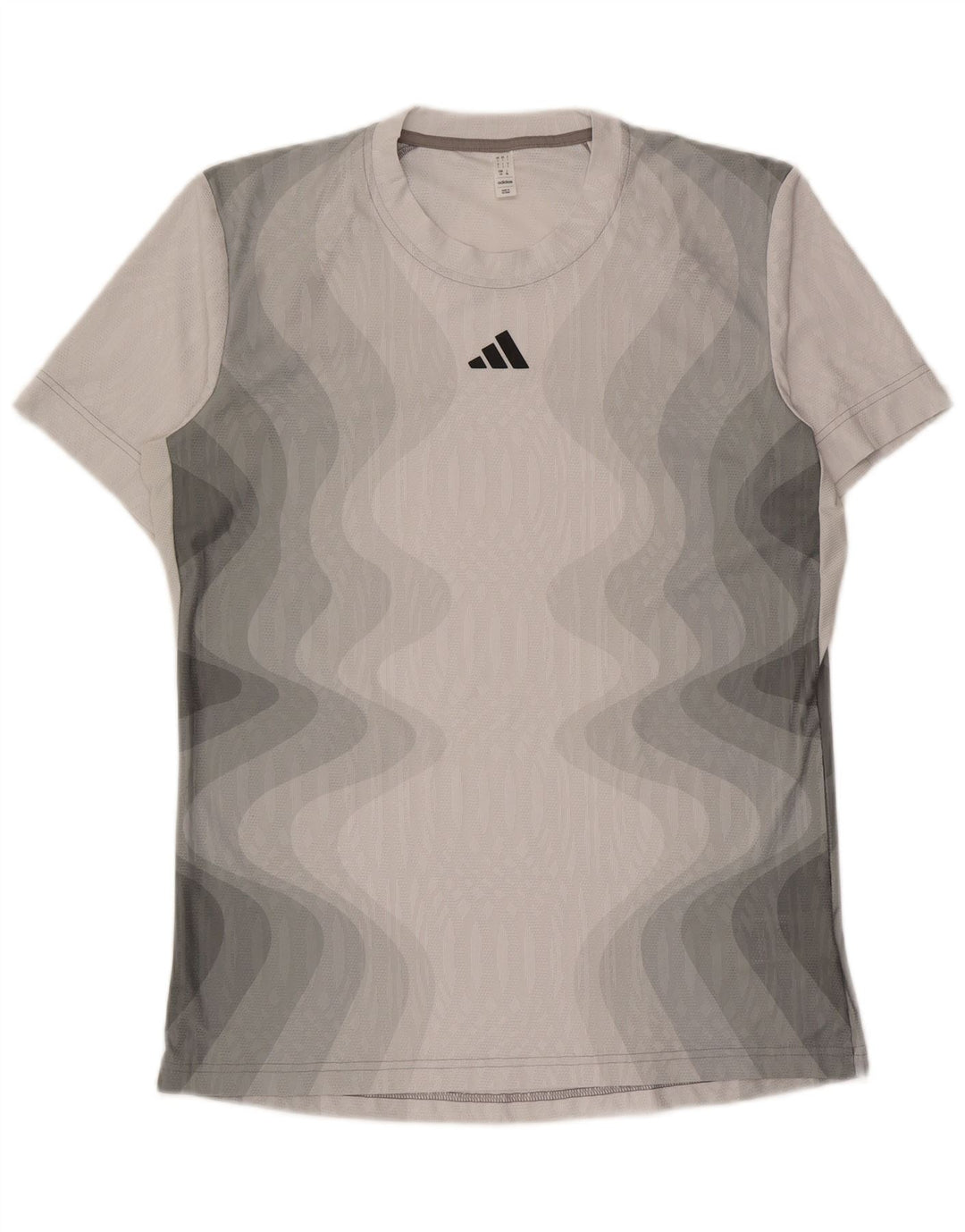 Camiseta Adidas Masculina Aeroready Graphic Top Grande Cinza Tie Dye Poliéster