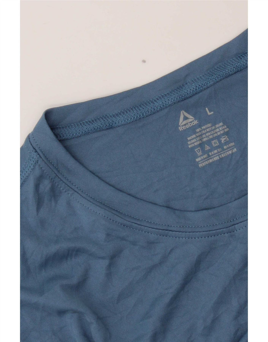 Camiseta masculina Reebok grande poliéster azul