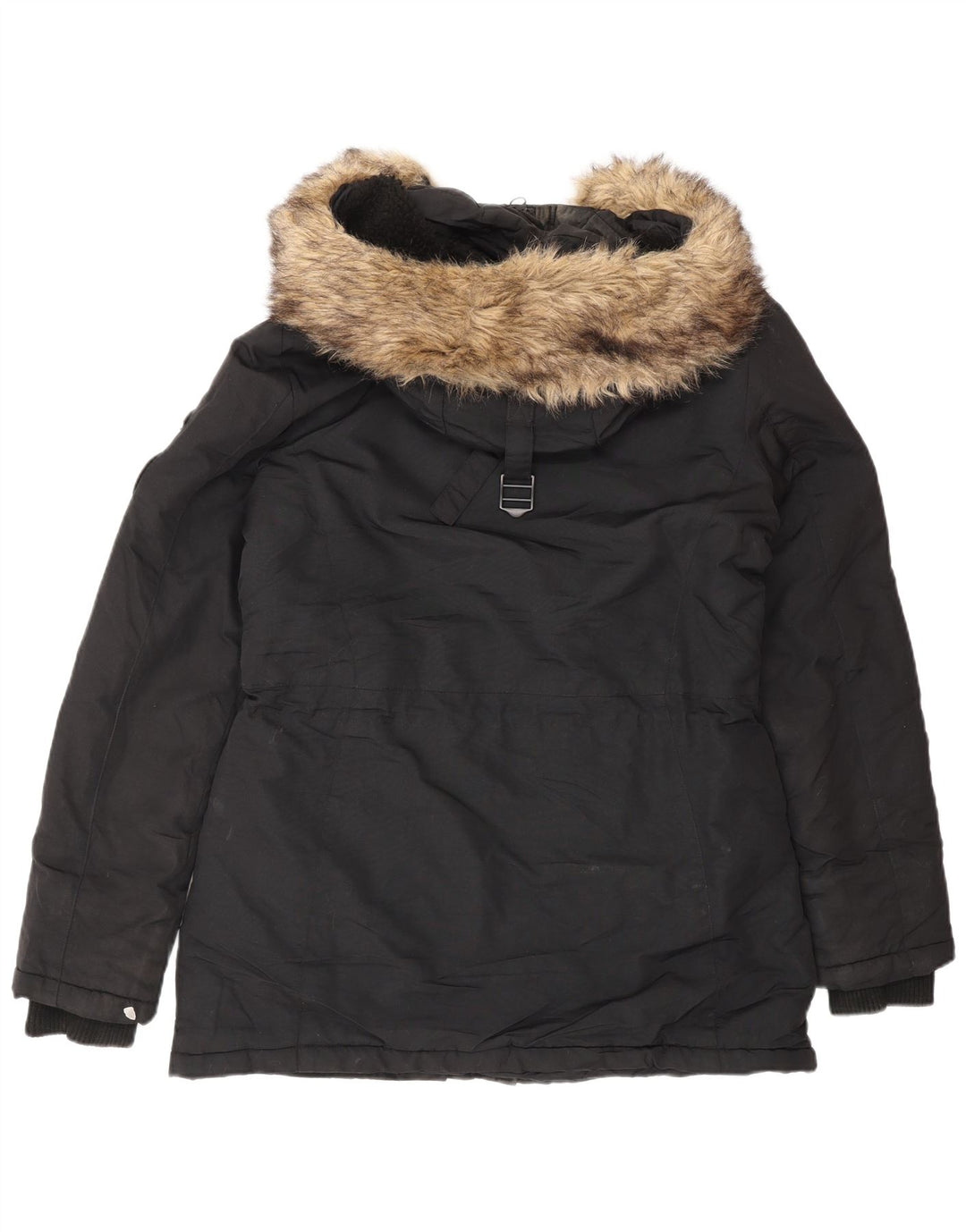 Jaqueta Parka Feminina Superdry Reino Unido 12 Médio Preto Inverno