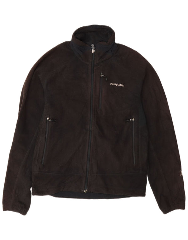 Jaqueta de lã masculina Patagonia UK 36 poliéster cinza pequeno