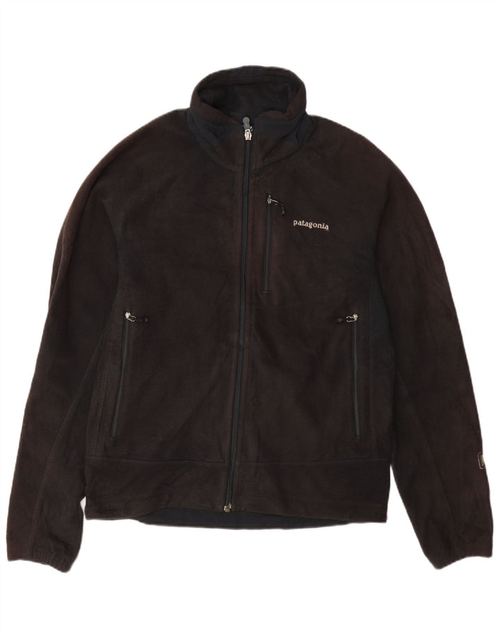 Jaqueta de lã masculina Patagonia UK 36 poliéster cinza pequeno