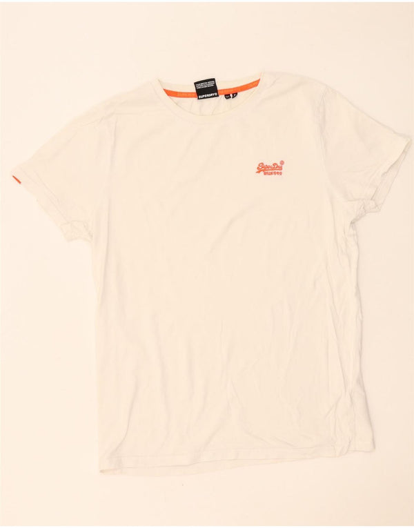 Camiseta masculina Superdry Top XL algodão branco