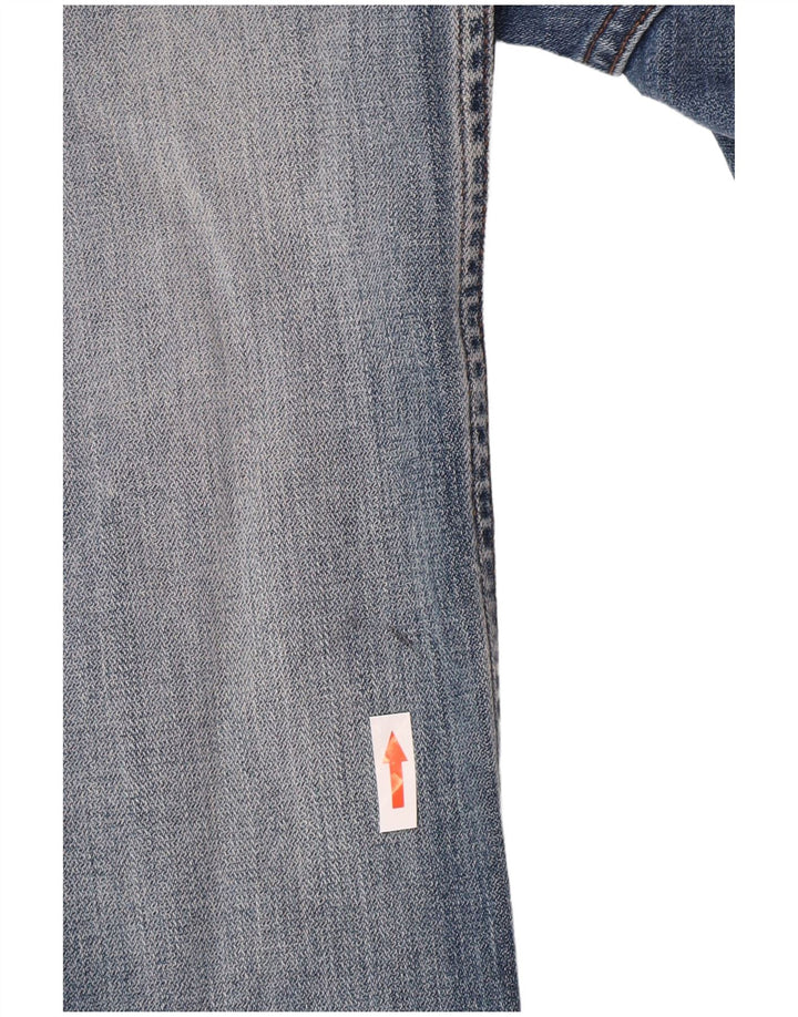 Wrangler Mens Jeans Reta W34 L33 Azul