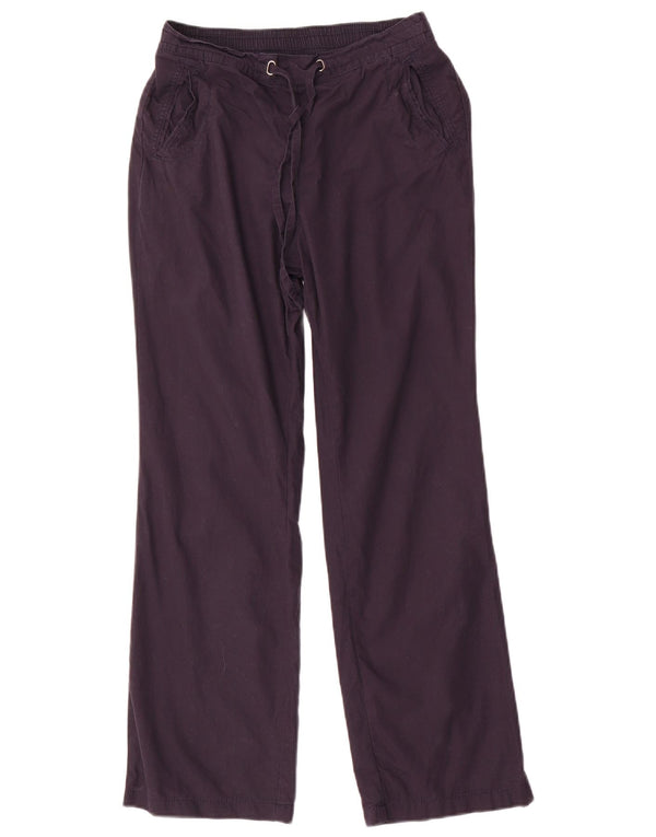 Calça chino feminina Marks & Spencer reta UK 8 pequena W28 L27 azul marinho
