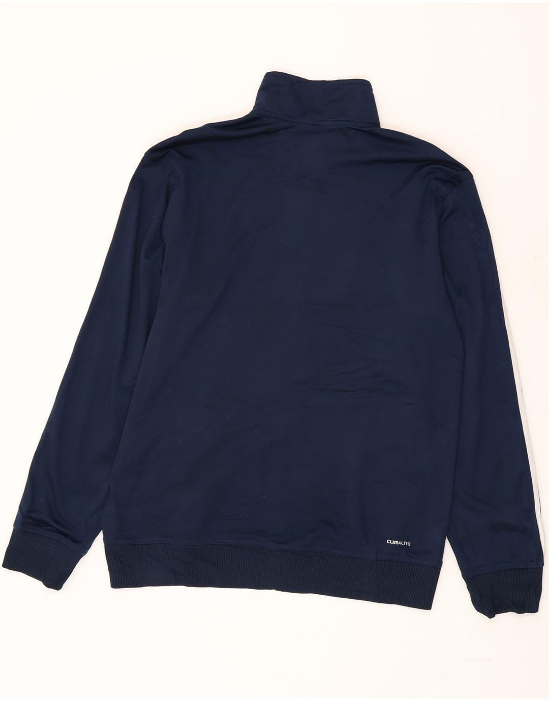 Adidas Mens Climalite Tracksuit Top Jacket Médio Azul Marinho Poliéster