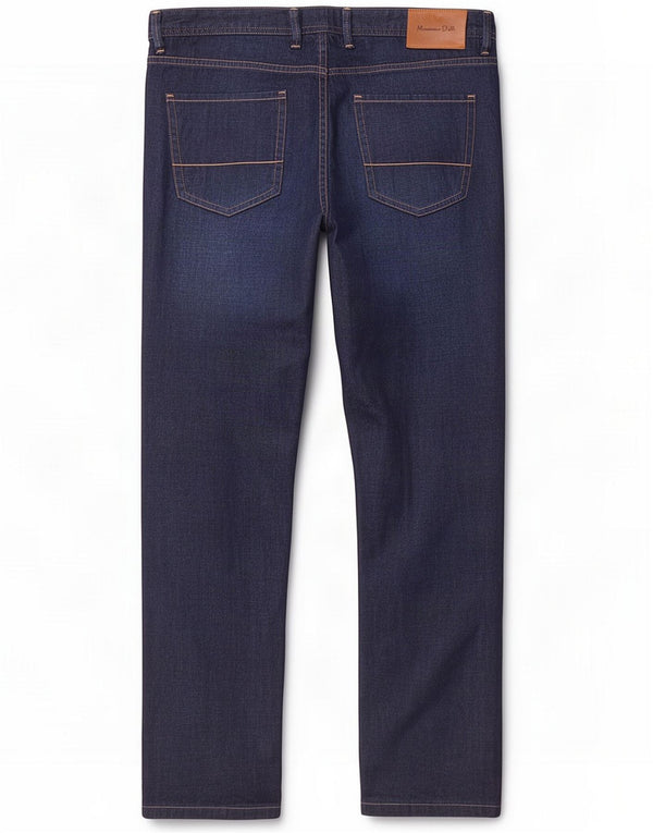 Massimo Dutti Mens Slim Jeans EU 44 Grande W34 L30 Azul Marinho Algodão