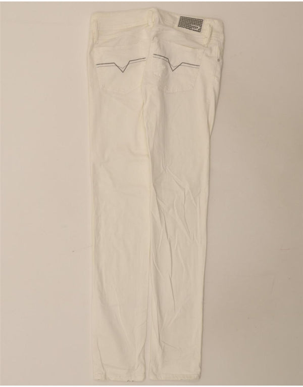 Calça feminina casual slim diesel W30 L35 algodão branco