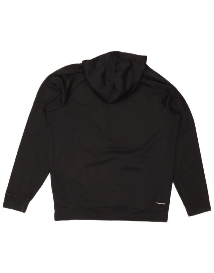 Adidas Mens Climawarm Graphic Hoodie Jumper Grande Poliéster Preto