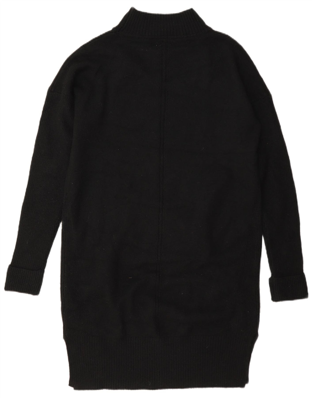 Vestido feminino Fat Face manga comprida oversized jumper Reino Unido 8 pequeno preto
