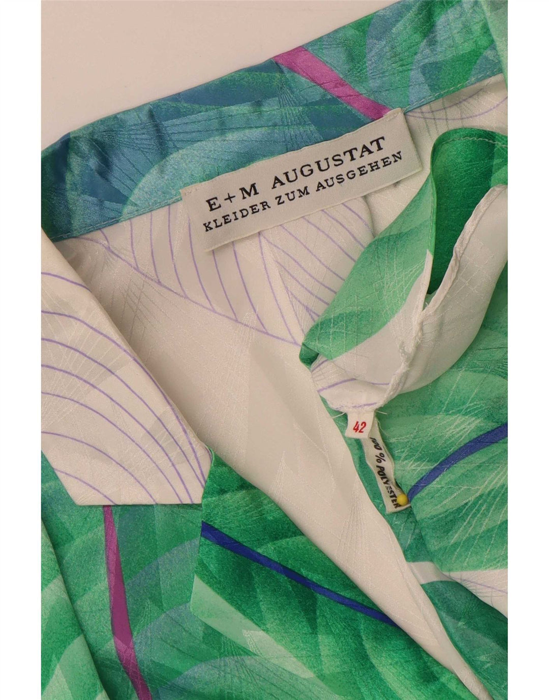 Conjunto de saia feminina E+M Augustat de 2 peças EU 42 grande W32 cinza floral poliéster