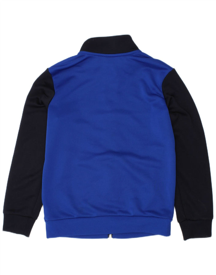 ADIDAS Meninos Graphic Tracksuit Top Jacket 7-8 Anos Azul Colorblock