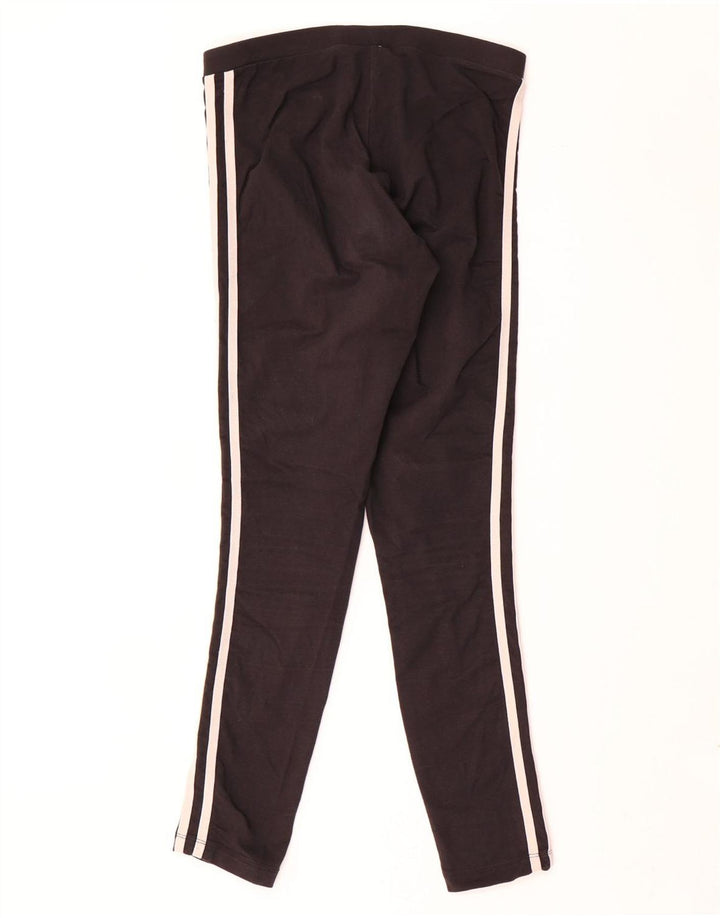 Leggings Adidas Femininas UK 8 Pequenas Algodão Preto
