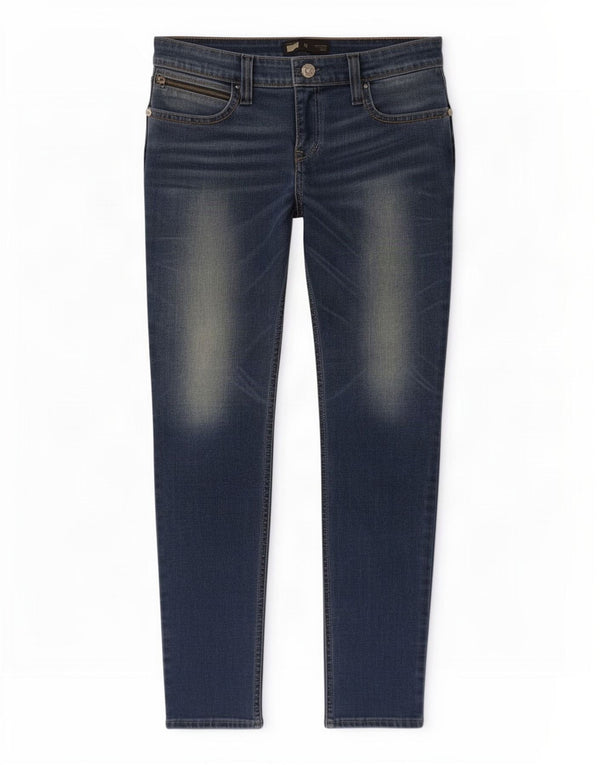 Calça jeans skinny feminina Levi's Slight Curve W31 L32 azul algodão