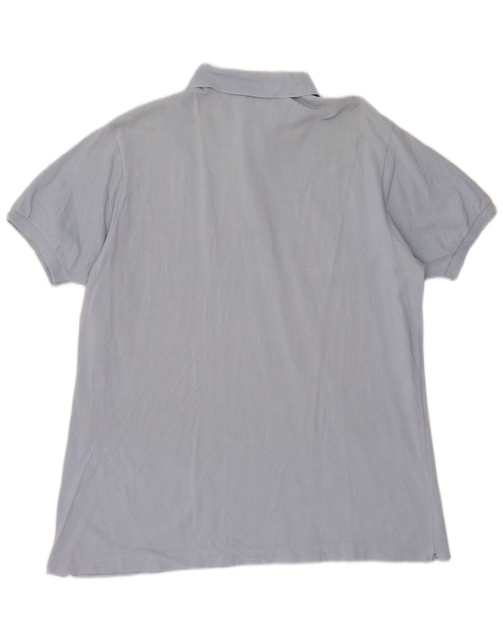 Camisa polo masculina LACOSTE tamanho 7 2XL algodão azul