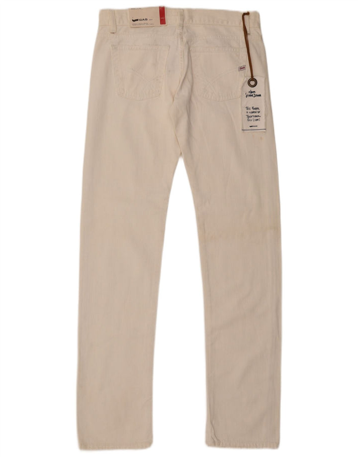 Gap Womens Slim Jeans W28 L34 Off White Algodão