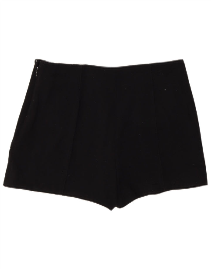 Zara Hot Pants Feminino Grande W30 Poliéster Preto