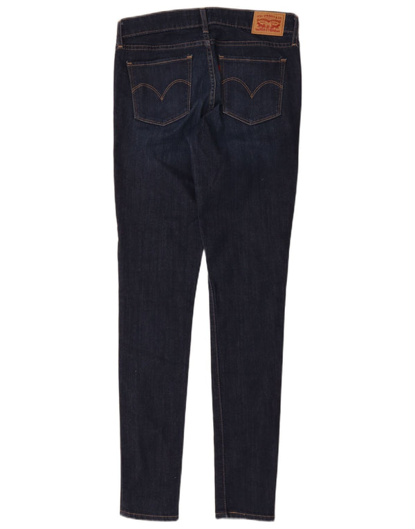 Calça jeans feminina Levi's 711 skinny W27 L31 azul marinho algodão
