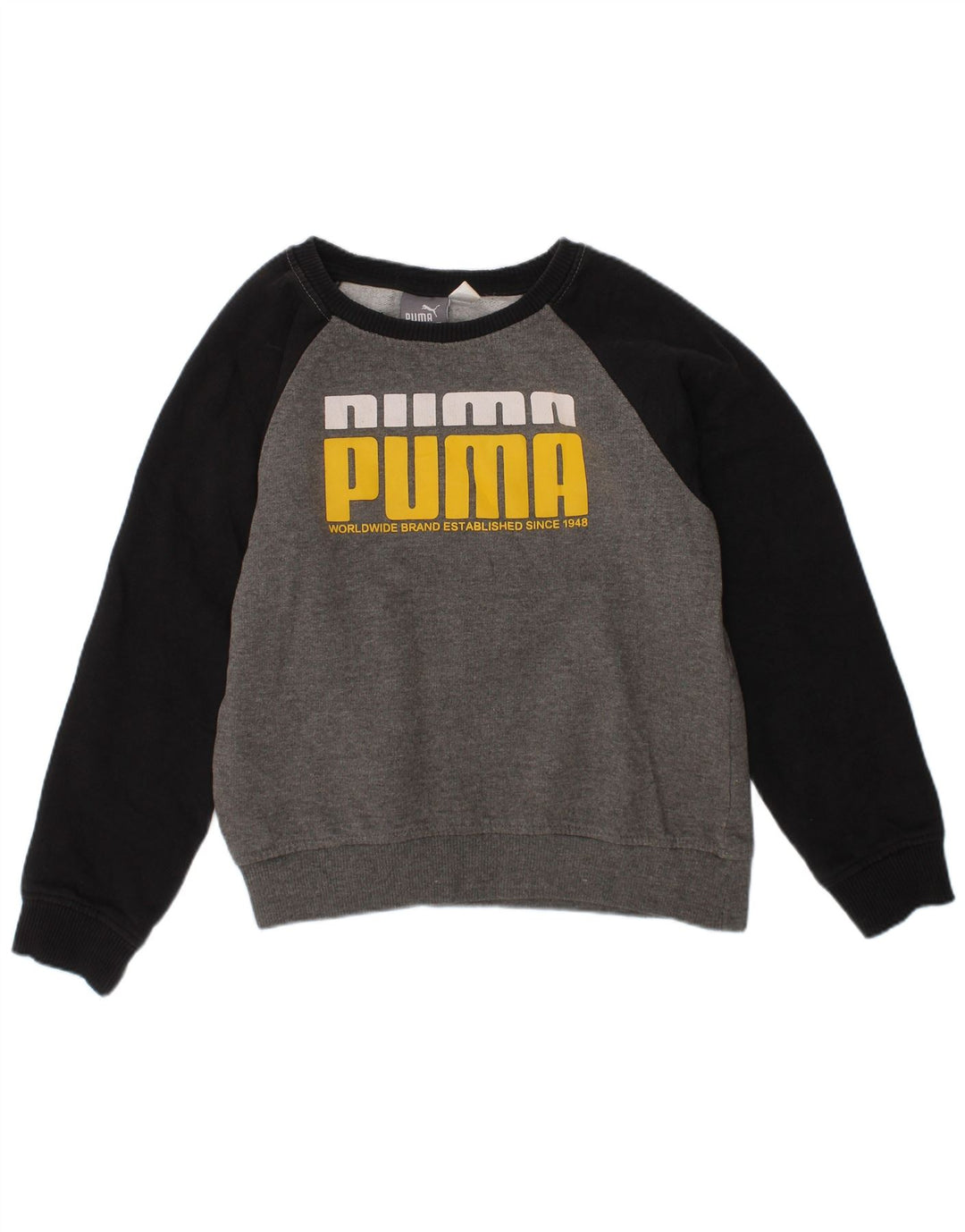 Moletom Puma Boys Graphic Jumper 5-6 Anos Cinza Algodão