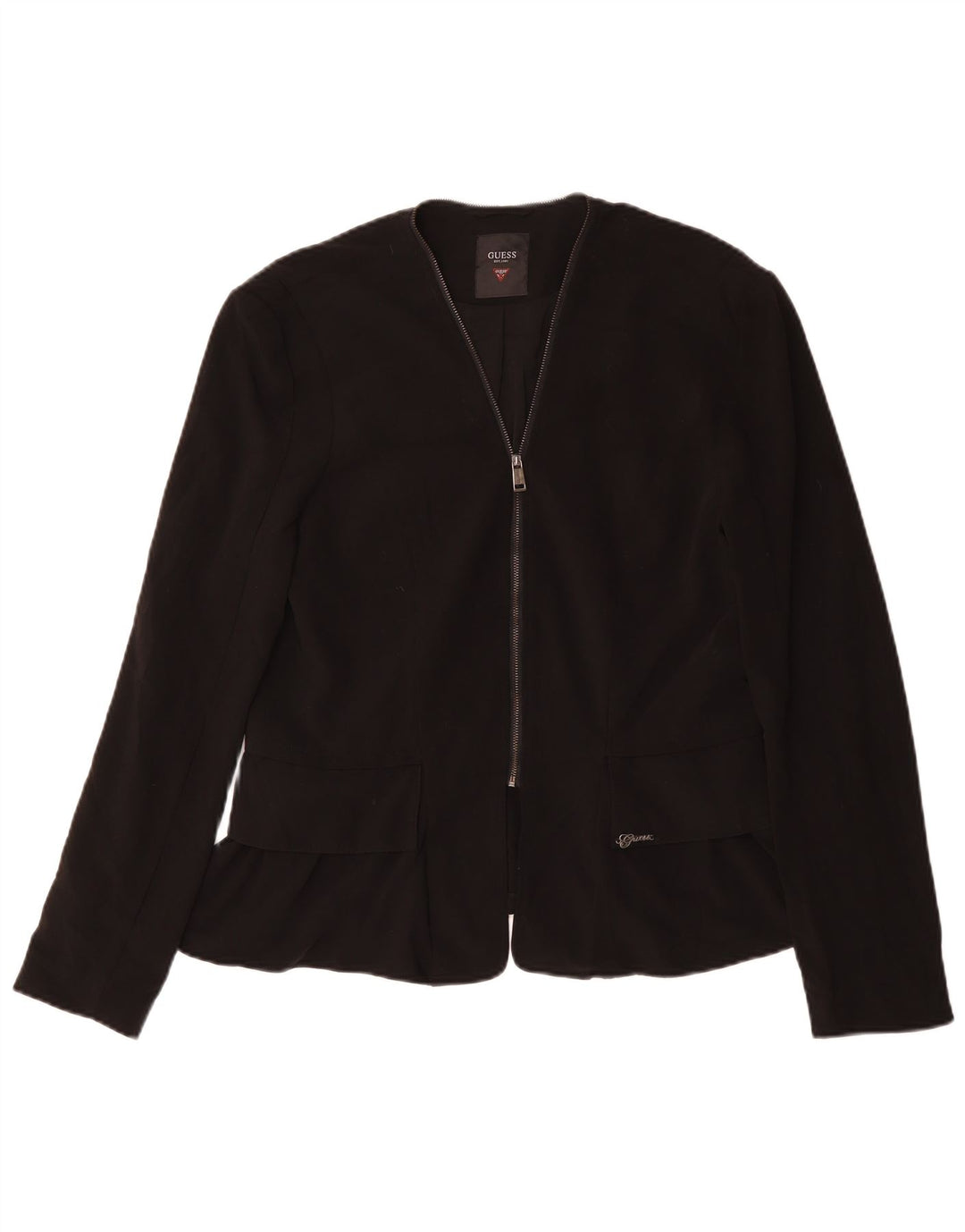 Jaqueta Blazer Feminina GUESS UK 16 Grande Poliéster Preto