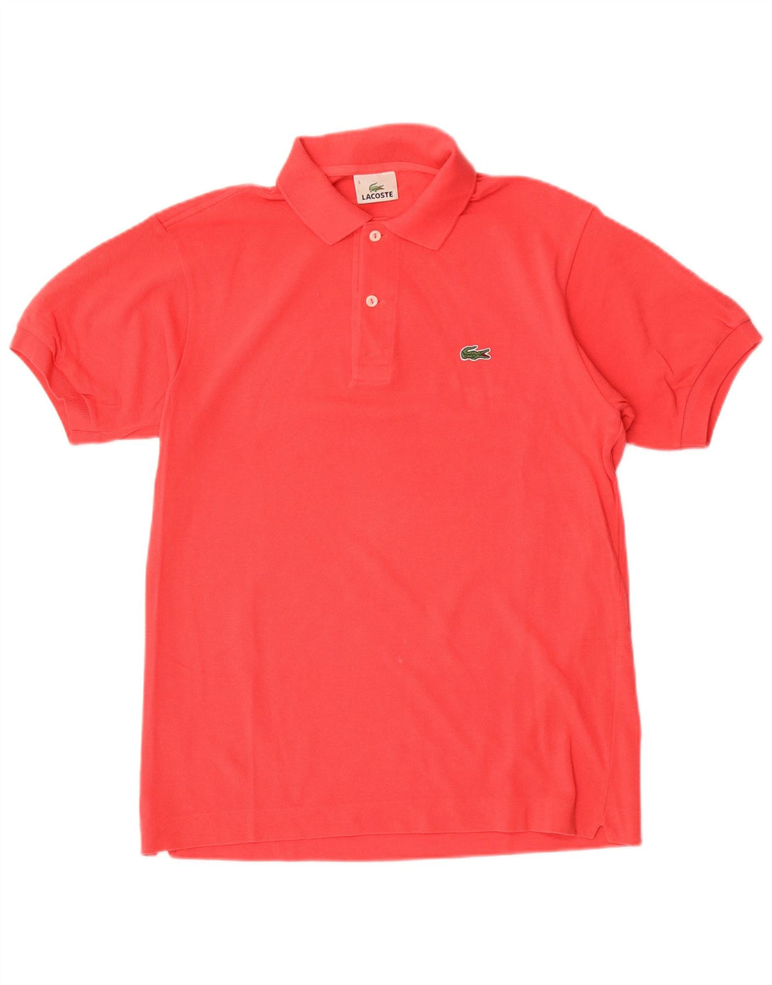 Camisa polo masculina Lacoste tamanho 3 pequeno algodão vermelho