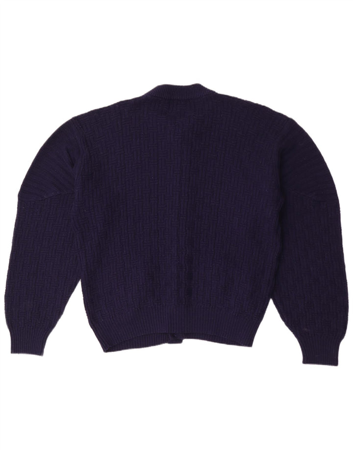 Suéter cardigã masculino Niki Line grande azul marinho