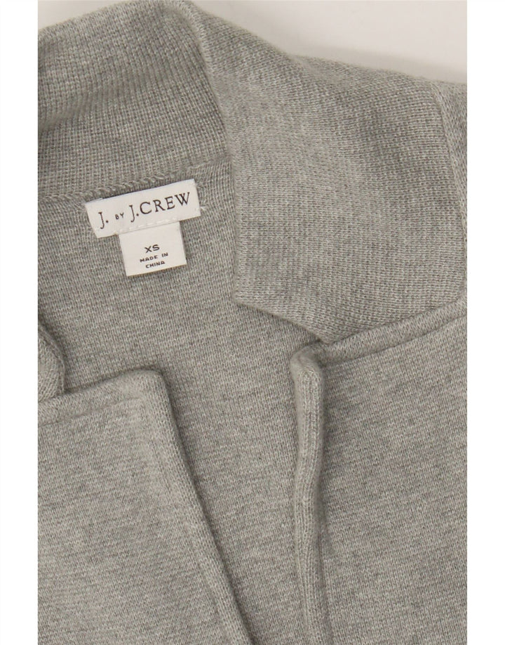 J. CREW Womens Cardigan Sweater UK 6 XS Grey Cotton Vintage J. Crew and Second-Hand J. Crew from Messina Hembry 