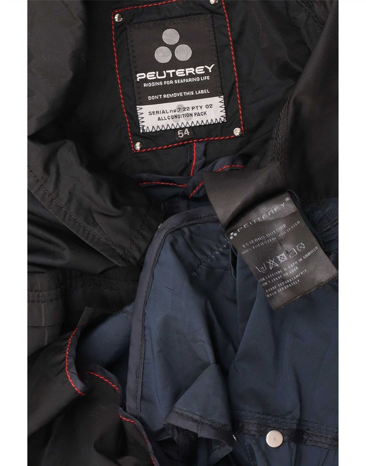Jaqueta militar masculina PEUTEREY EU 54 2XL poliéster preto