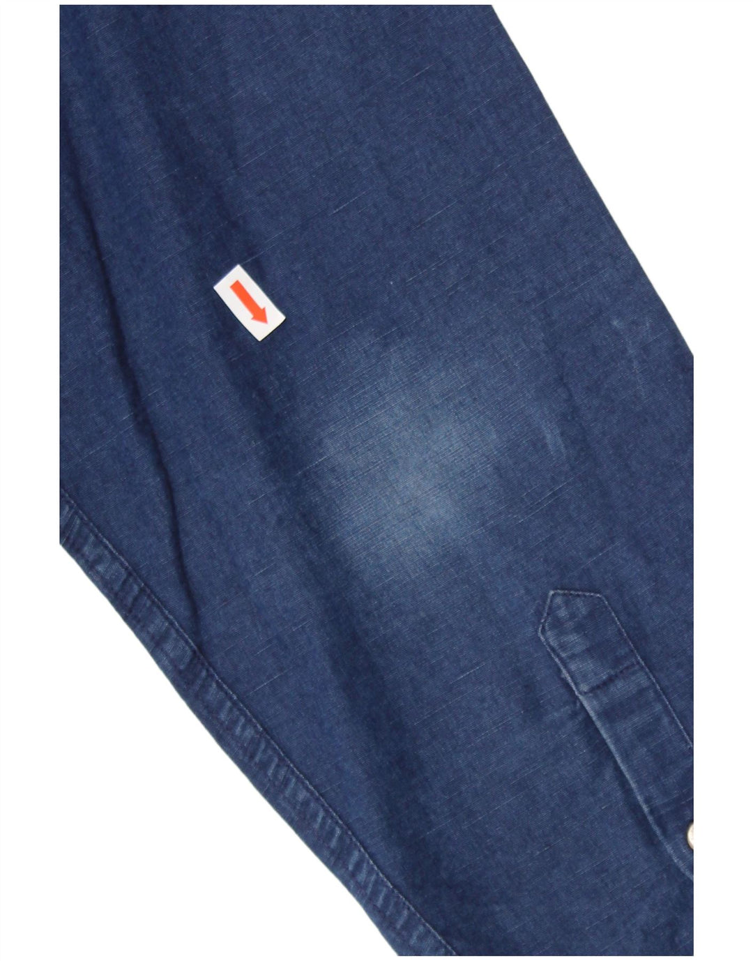 Camisa jeans masculina de ajuste regular SUPERDRY 3XL algodão azul marinho