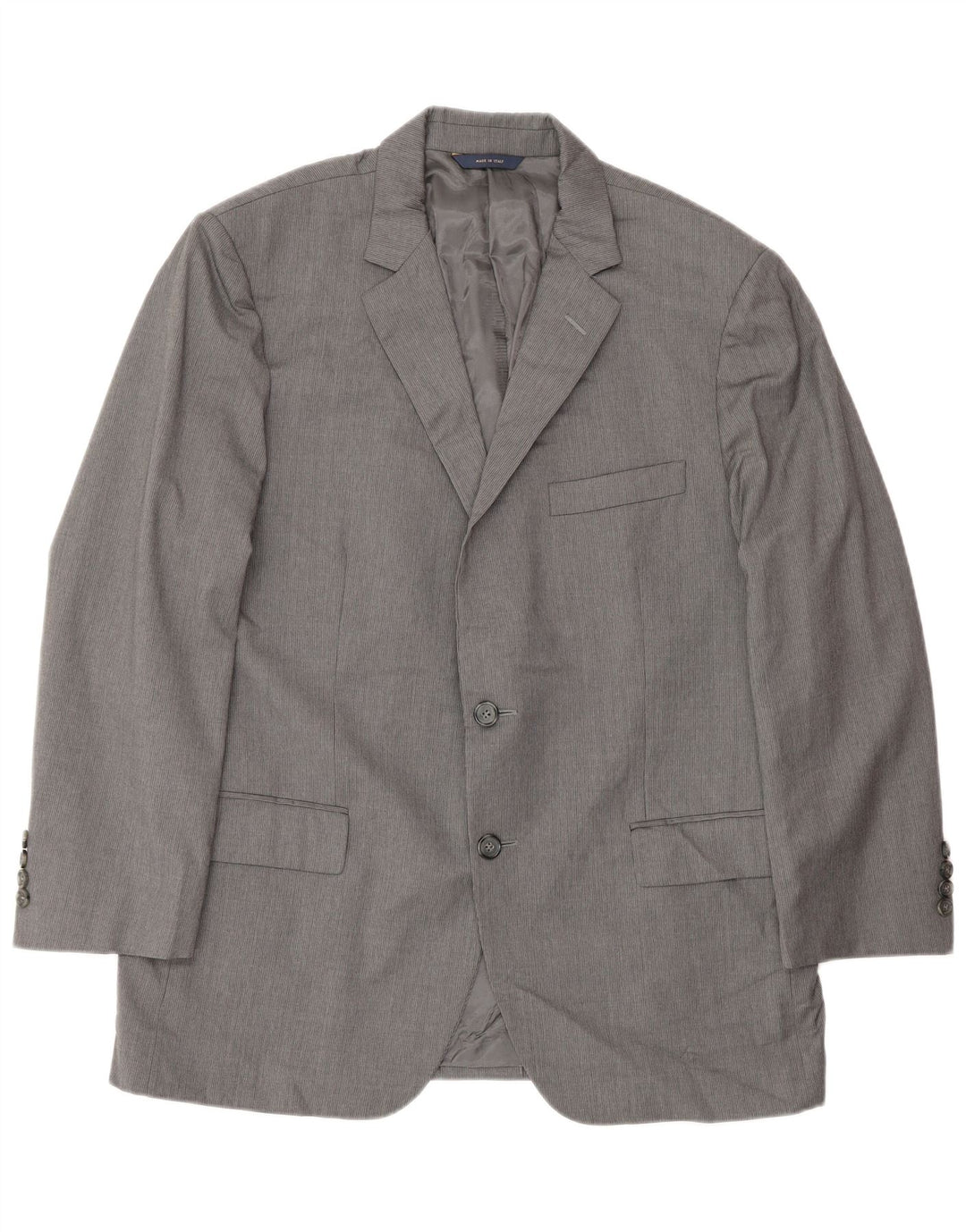 Jaqueta Blazer Masculina Brooks Brothers Slim 2 Botões Reino Unido 42 XL Lã Cinza