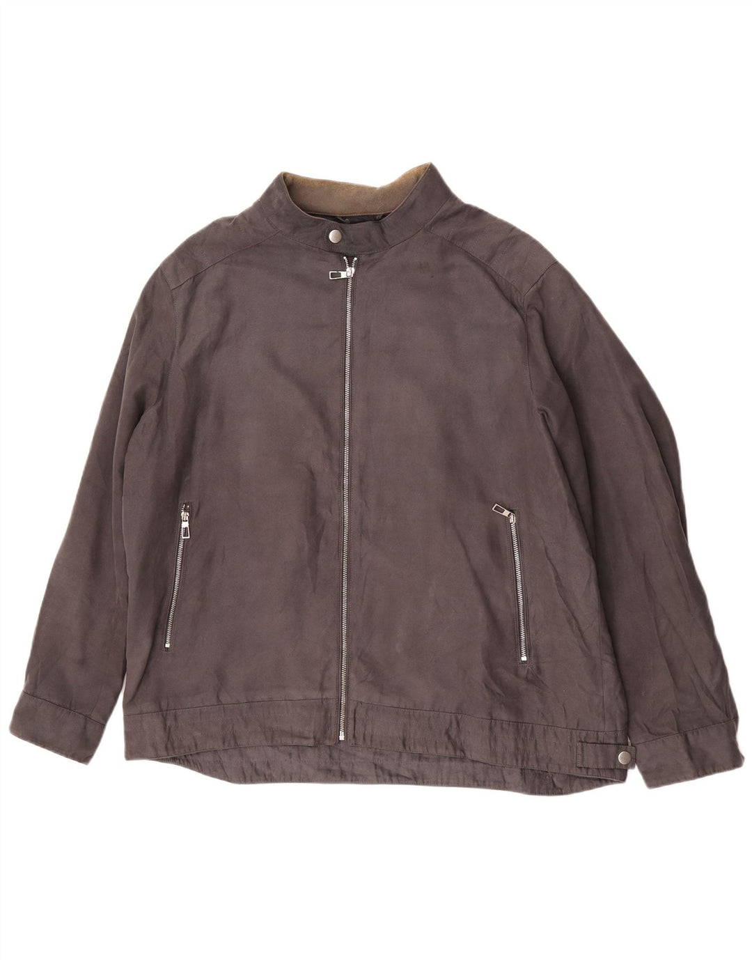 Jaqueta bomber masculina Marks & Spencer UK 46 3XL cinza poliéster