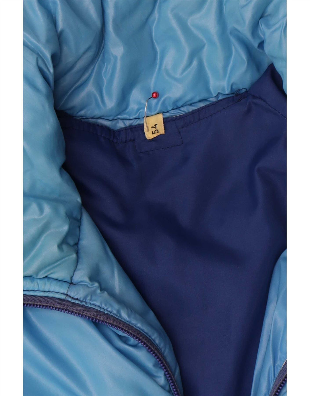 Jaqueta acolchoada masculina vintage IT 54 2XL Colorblock multicolorido