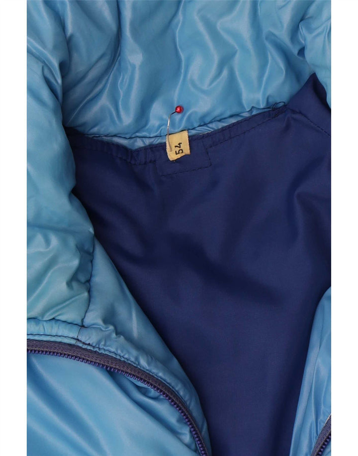 Jaqueta acolchoada masculina vintage IT 54 2XL Colorblock multicolorido