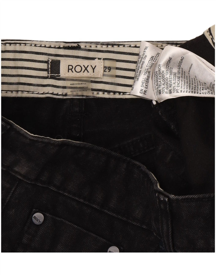 Calça jeans feminina Roxy W29 algodão preto médio