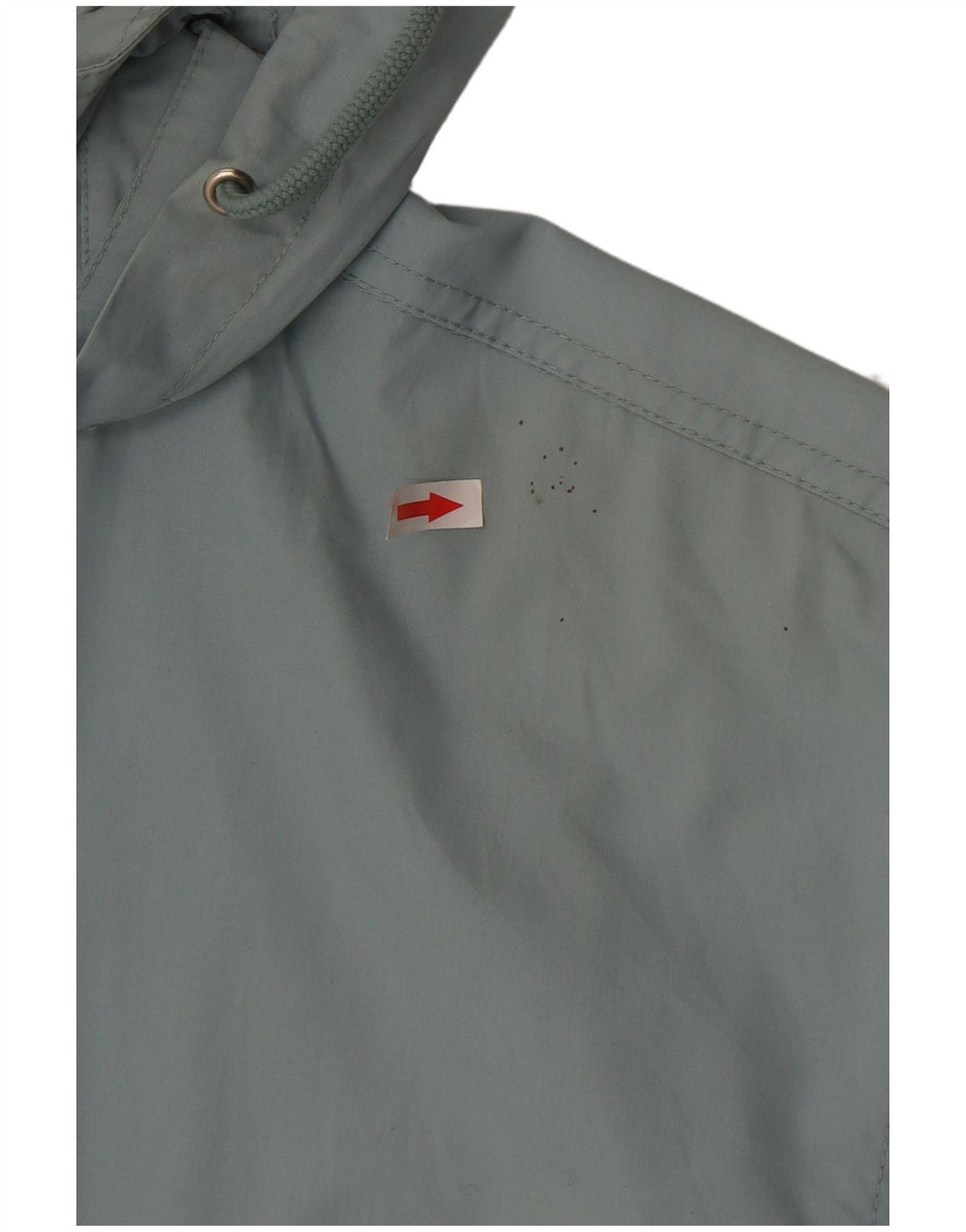 Jaqueta utilitária feminina vintage com capuz UK 18 XL azul