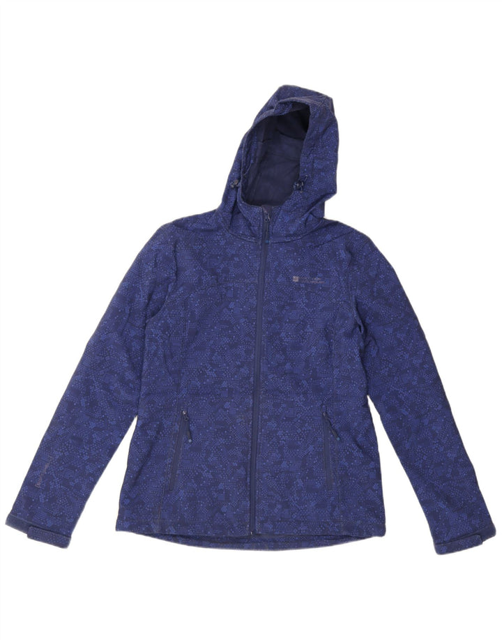 Jaqueta corta-vento feminina Mountain Warehouse UK 12 azul médio geométrico