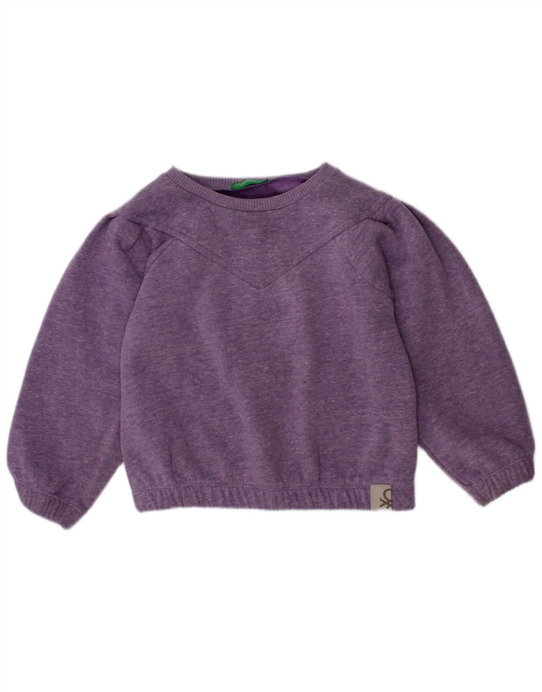 Sweatshirt Benetton Menina 2-3 Anos Poliéster Salpicado Roxo