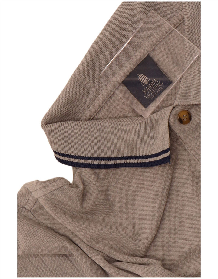 Camisa polo masculina Marina Yachting grande cinza