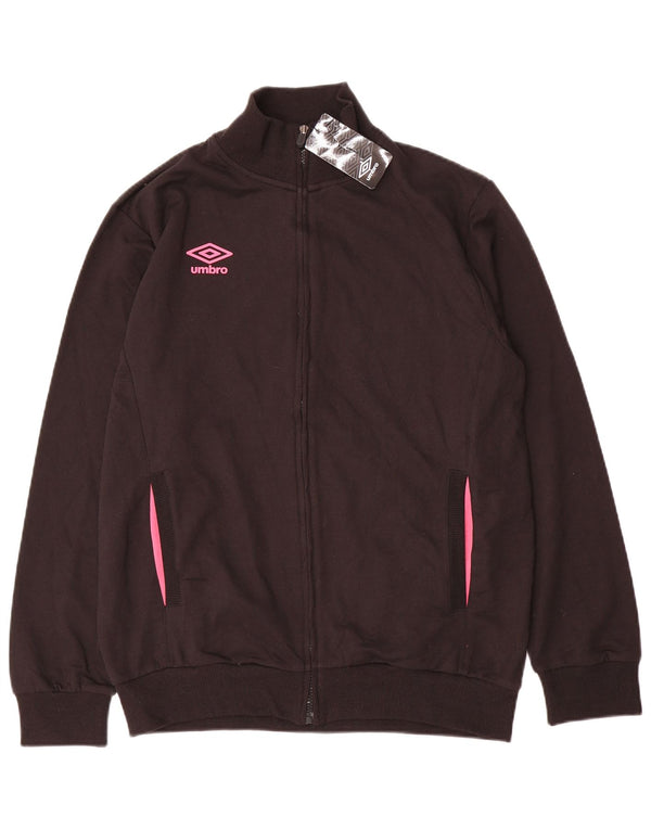 Umbro Mens Tracksuit Top Jacket IT 52 Grande Algodão Preto
