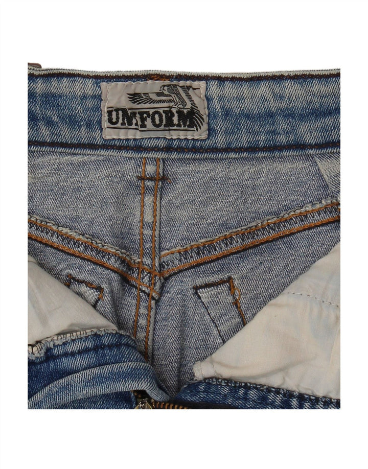 Saia jeans feminina UNIFORM W28 azul médio