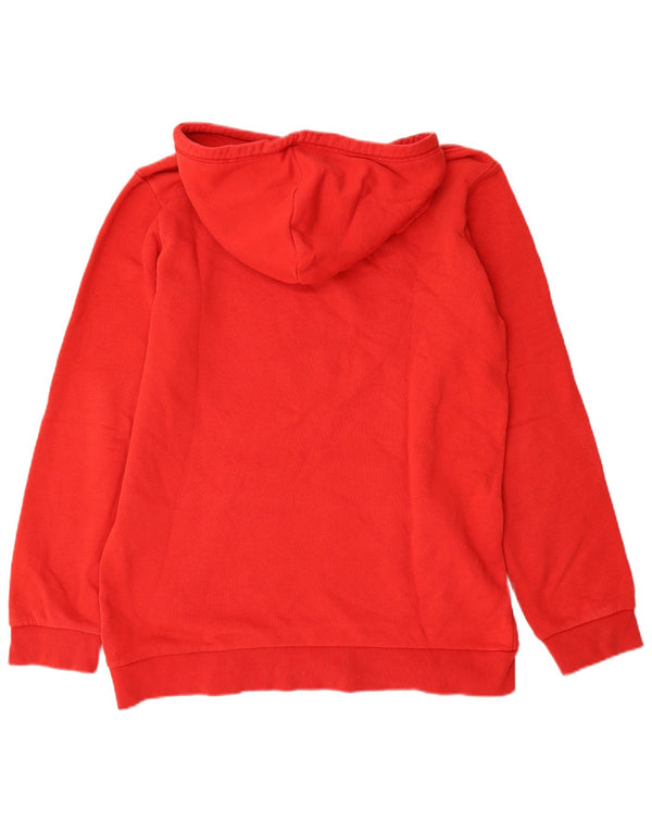 Adidas Mens Graphic Hoodie Jumper Médio Algodão Vermelho