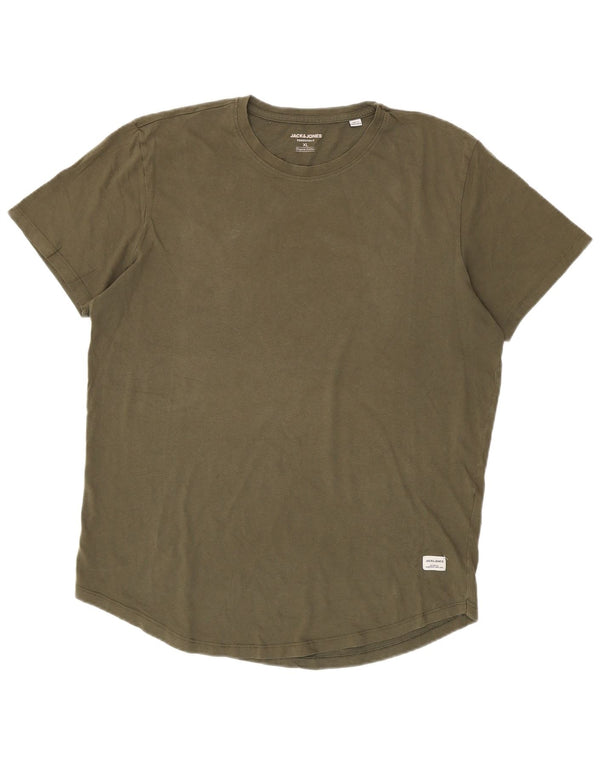 Camiseta masculina Jack & Jones Top XL algodão cáqui