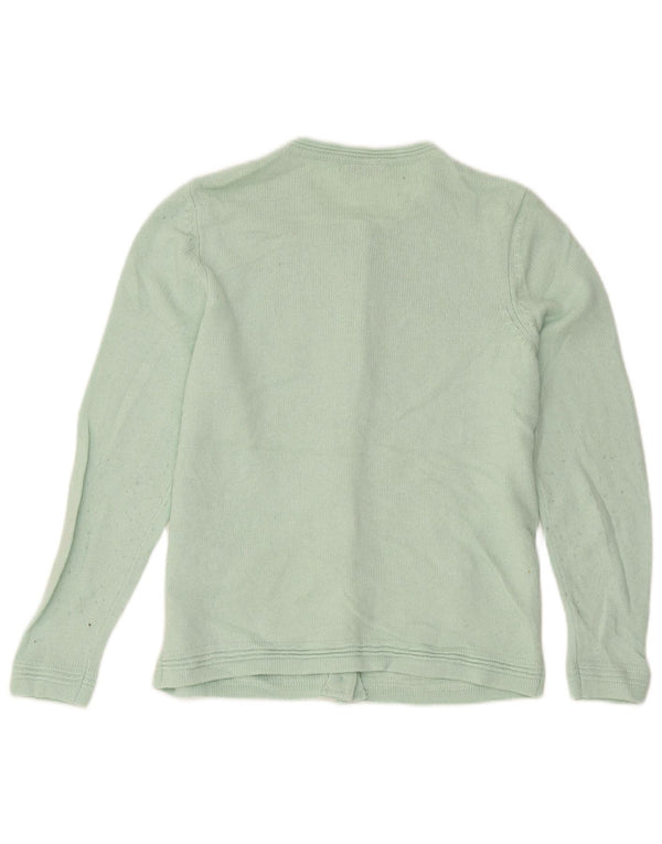 Suéter cardigã feminino Marks & Spencer UK 12 acrílico verde médio