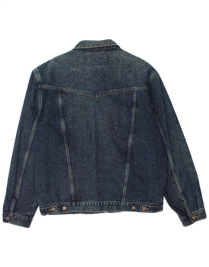 Jaqueta jeans Wrangler masculina UK 42 XL algodão azul