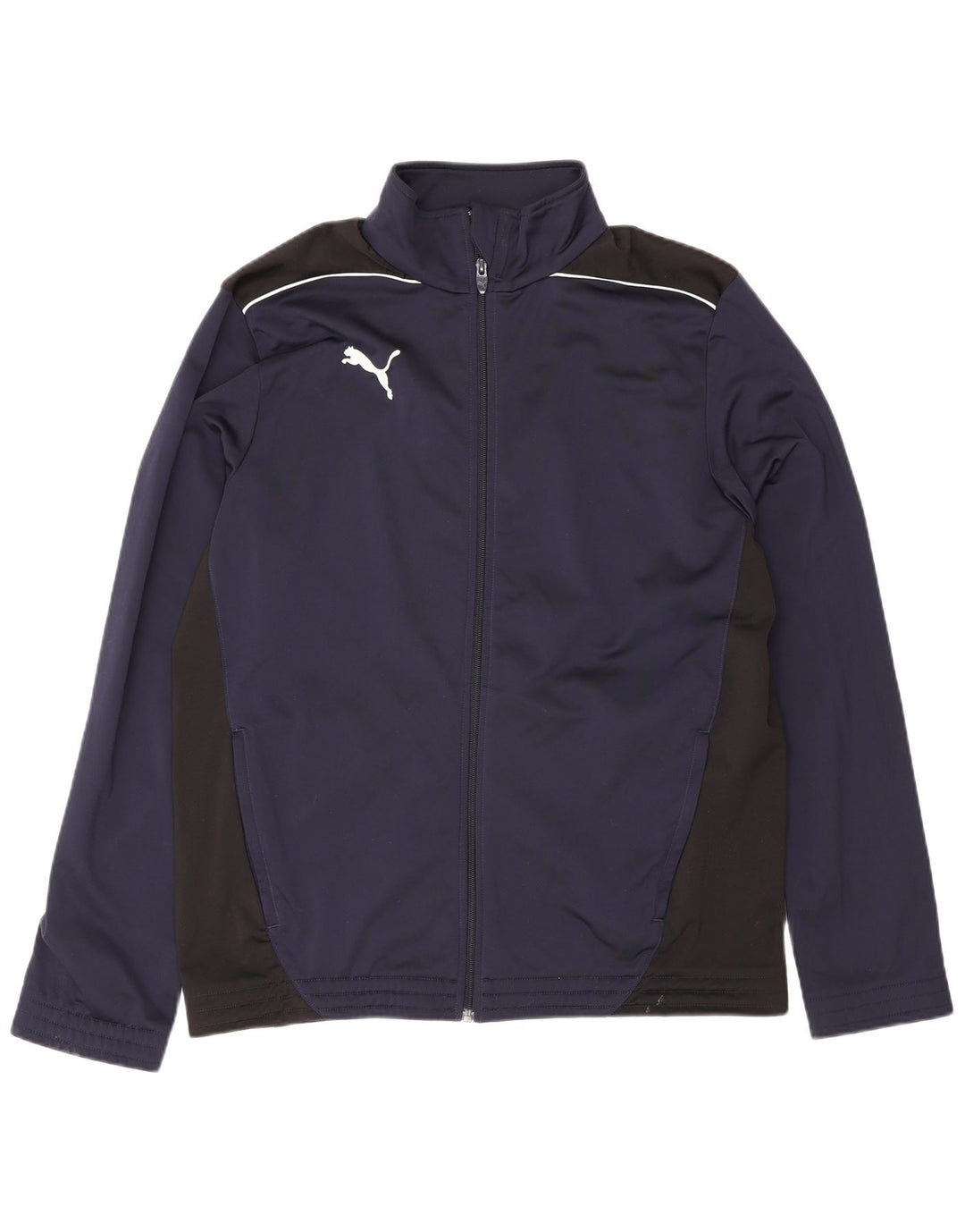 Puma Mens Tracksuit Top Jacket Médio Azul Marinho Colorblock Sports