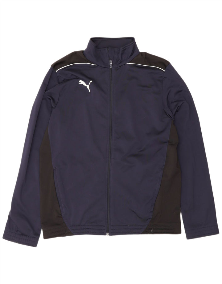 Puma Mens Tracksuit Top Jacket Médio Azul Marinho Colorblock Sports