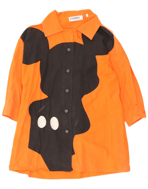 Blusa feminina Iceberg com estampa oversized IT 40 pequena laranja