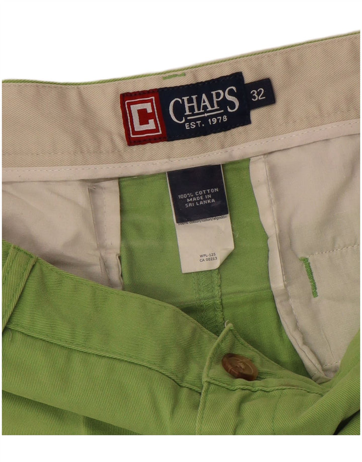Shorts Chino Masculino CHAPS W32 Algodão Verde Médio