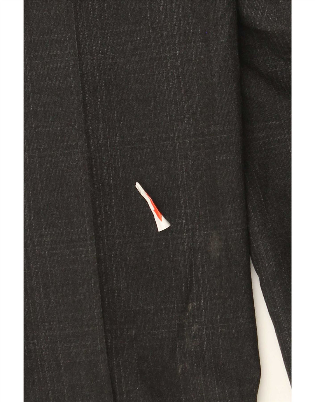 Calça masculina Marks & Spencer Super Slim Fit W32 L33 cinza xadrez