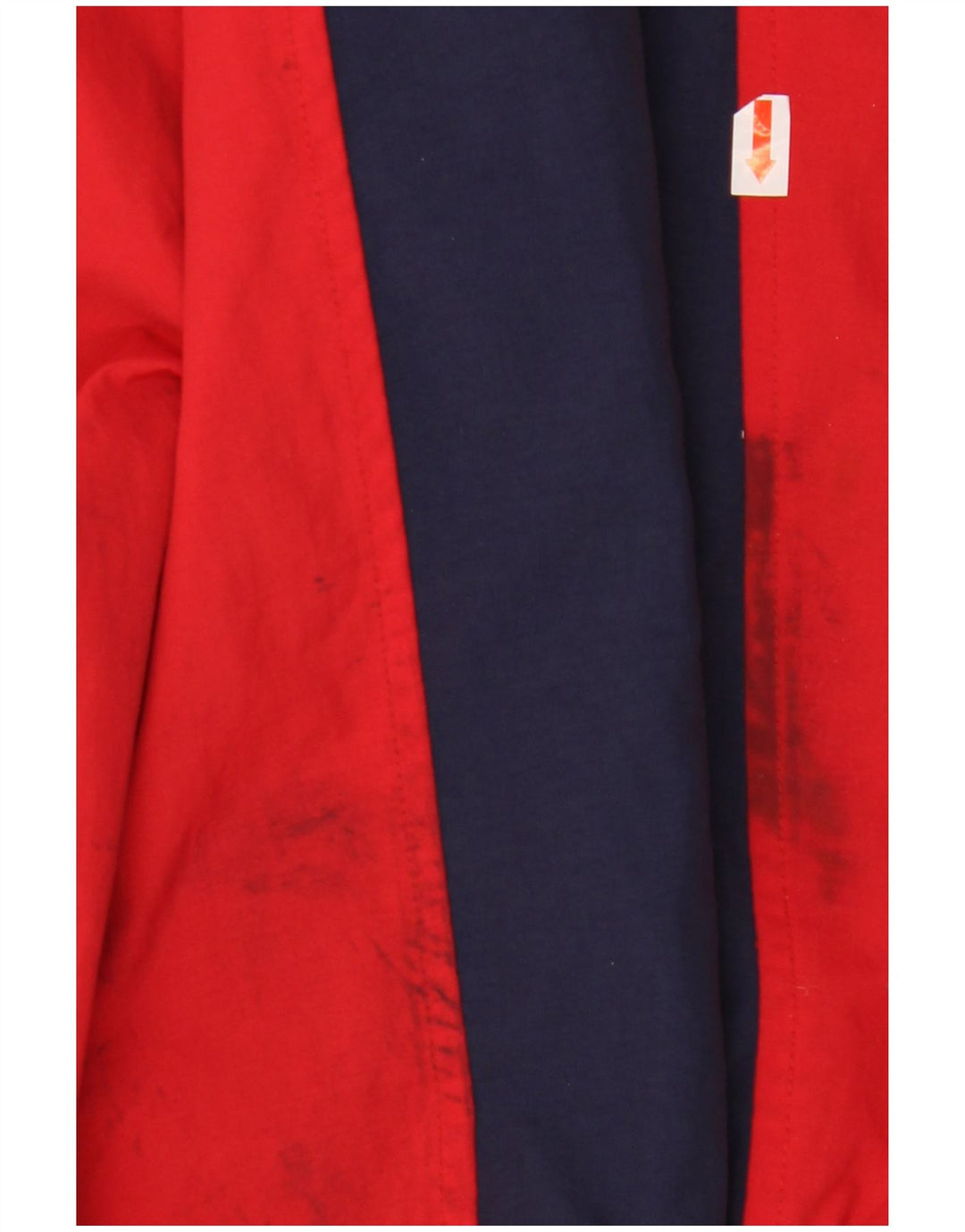 Jaqueta de chuva masculina FILA com capuz UK 40 grande azul colorblock poliamida