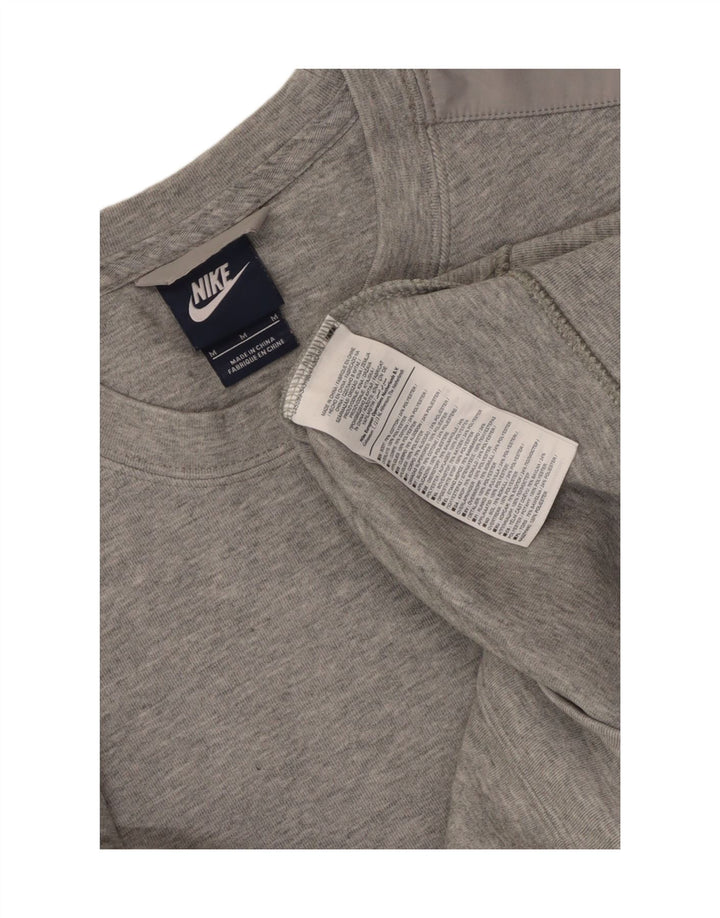 Moletom feminino Nike Jumper UK 14 algodão cinza médio